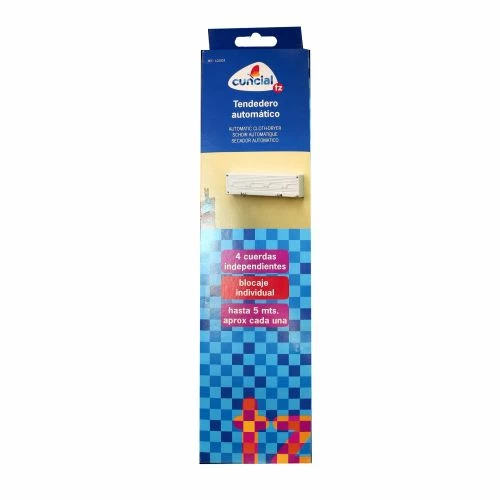 Tendedero Pared 4 Cuerdas Automatico Hasta 5mt Pvc Tzs-4 Cuncial 2 Tendedero Pared 4 Cuerdas Automatico Hasta 5mt Pvc Tzs-4 Cuncial - Imagen 2