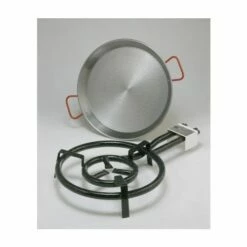 Paellero Gas Butano 2 Fuegos 40cm Hierro M400 La Ideal