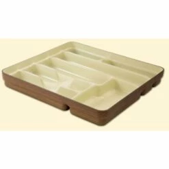 Portacubierto Cocina 7 Compartimentos 355x330x50mm Madera Surtido Denox 11220