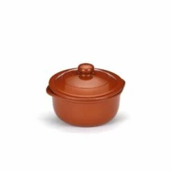 Cazuela Cocina Con Tapa 31,5cm Barro Cocina Tradicional