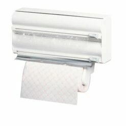 Portarrollo Cocina Triple Plastico Blanco Rayen 2200