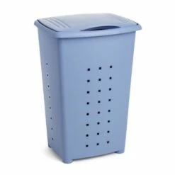 Cesto Ordenacion Ropa Rectangular 60lt Azul Tatay