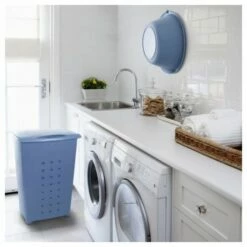 Cesto Ordenacion Ropa Rectangular 60lt Azul Tatay -Batería de cocina Tienda de ventas 57107 3