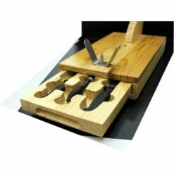 Jamonero Horizontal 2 Cuchillos Chayra Tabla Corte Madera Fackelmann 58425 8 Jamonero Horizontal 2 Cuchillos Chayra Tabla Corte Madera Fackelmann 58425 -Batería de cocina Tienda de ventas 58425 2