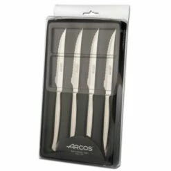 Cuchillo Cocina Chuletero Mango Inox 110mm Acero Inox Arcos 4 Pz 378400