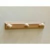 Colgador Pared Atornillar 3 Ganchos Lacada Madera Natural Herdasa