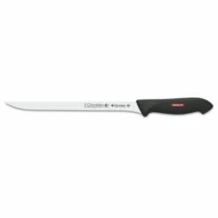 Cuchillo Jamonero Flexible Mango Polipropileno 240mm Acero Inox Negro Proplex 3 Claveles 8289