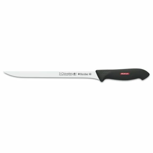 Cuchillo Jamonero Flexible Mango Polipropileno 240mm Acero Inox Negro Proplex 3 Claveles 8289 1 Cuchillo Jamonero Flexible Mango Polipropileno 240mm Acero Inox Negro Proplex 3 Claveles 8289