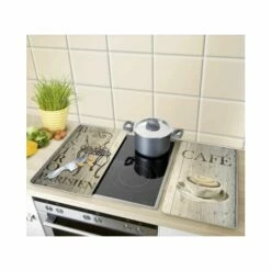 Tabla Cocina Proteccion Vitroceramica 30x52cm Vidrio Desayuno Wenko 2521310 2 Pz