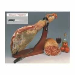 Jamonero Horizontal Madera Nogal Fackelmann