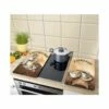 Tabla Cocina Proteccion Vitroceramica 30x52cm Vidrio Café Wenko 2521280 2 Pz