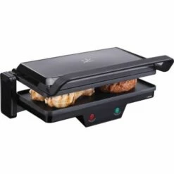 Grill Cocina Electrico 1000w Doble Placas Mixtas 270x140mm Jata