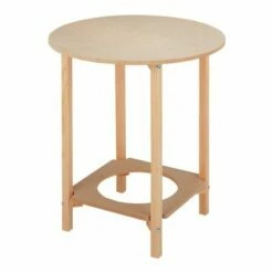 Mesa Camilla Con Agujero Madera 70cm Escaleras Climent C70