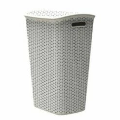 Cesto Ordenacion Ropa 55lt Blanco Ratan Vintage Mysty Curver